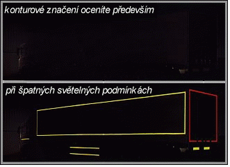 Reflexní konturové značení