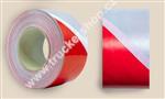 Páska ohraničovací - vytyčovací reflexní červeno/bílá.