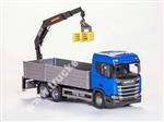 Model Scania valník  3 osá, s hydr. rukou CR